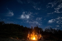 Just a night camping under the stars with the lads Tofino BC Canada 