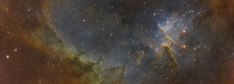 Just finished my  hour exposure  panel mosaic of the Heart Nebula IC  Melotte- 
