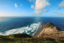 Just sitting there and watch the waves My kind of happiness Cape Reinga New Zealand 