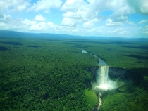 Kaieteur Falls on the Potaro River in Kaieteur National Park central Essequibo Territory Guyana 