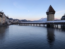 Kapellbrcke Chapel Bridge - Lucerne Switzerland