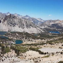 Kearsarge lakes viewed from the pass 
