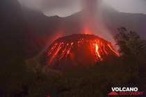 Kelud Volcano in Indonesia 