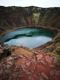 Kerid crater in Iceland 