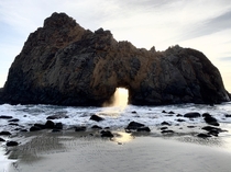 Keyhole Arch at Pfeiffer Beach California 