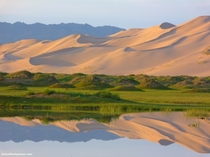 Khongor Sand Dunes in Gobi Desert Mongolia by TheHotFlashPacker 