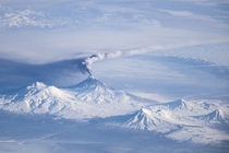 Klyuchevskaya Volcano Kamchatka Russia  by ISS Expedition  crew