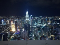 Kuala Lumpur at night from KL Tower Perfect place to see the Petronas towers in all its majesty