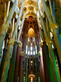La Sagrada Famlia by Antoni Gaud - Barcelona started  - anticipated finish date in 