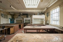 Laboratory in an abandoned industrial complex Wales 