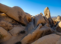 Lady in the rocks A nifty formation i found running around Joshua Tree NP Desert Hot Springs CA 