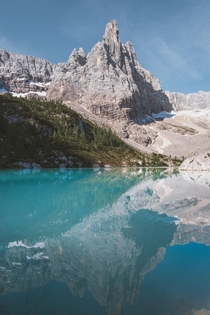 Lago Di Sorapis - Gatorade lake in The Dolomites 