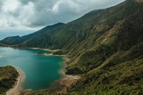 Lagoa do Fogo Sao Miguel Island Azores One of the most cool and beautiful places and hikes Ive experienced 