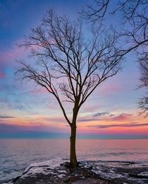 Lake Erie Sunset in Marblehead OH 