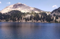 Lake Helen ft elevation at the base of Mt Lassen that last erupted in   x