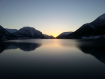 Lake Jlster Norway- Look at that sunset 