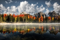 Lake Misurina Antorno and the Dolomites Cadore northern Italy  photo Marco Carmassi