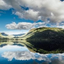 Lake near Ltefossen Hordaland Norway 