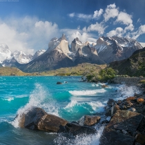 Lake Pehoe Patagonia Torres del Paine park  by Daniel Kordan 