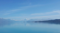 Lake Pukaki and the Southern Alps including AorakiMt Cook m NZs highest mountain - South Island New Zealand 