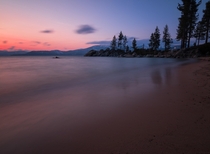 Lake Tahoe at sunset 
