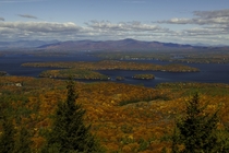 Lake Winnipesaukee from Mt Major New Hampshire 