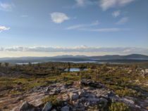 Lakes and fells in the Finnish Lapland Srkitunturi Finland 