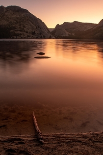 Largest Natural Lake in Yosemite Tenaya Lake at Dawn Yosemite National Park 