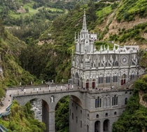 Las Lajas Shrine - built  - designed by J Gualberto Perez amp Lucindo Espinosa - Nario Colombia