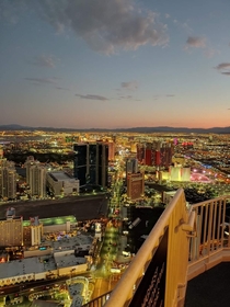 Las Vegas strip from the top of the Stratosphere Photo credit to uCat_Lady
