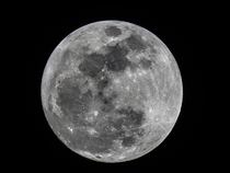 Last nights nearly full moon through my telescope 