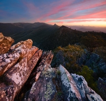 Last nights sunset from Cathedral Ranges Victoria 