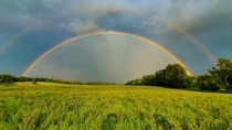 Late summer storm brings double rainbow to Central New York 
