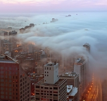 layer of fog over Chicagox-post rfoggypics