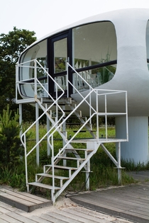 Lifeguard base in Binz Rgen Germany by Ulrich Mther star Architect of the GDR 