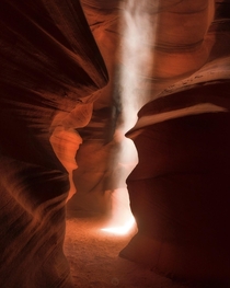 Light beams in Antelope Canyon AZ Some of these photos were  seconds long 