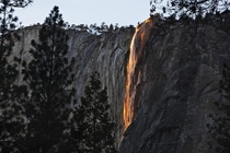 Liquid Light Horsetail Falls Yosemite National Park 