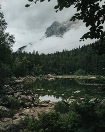 Little lake next to the Eibsee Germany 