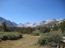 Little Lakes Valley in Californias Sierra Nevada Mountains  OC