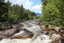 Little Niagara Falls at Baxter State Park in Maine 