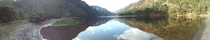Little panorama I took at the Glendalough Upper Lake here in Co Wicklow Ireland 