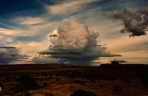 Lone rain cloud southern Utah desert 