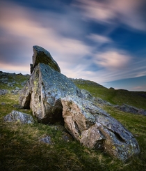 Long Exposure of the Norber Erratics Yorkshire Dales England 