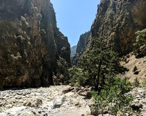 Long hike in very hot weather but its worth the pain Samarias Gorge Crete Greece 