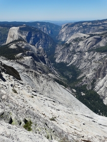 Looking Down Yosemite Valley 