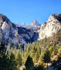 Looking up from the Mount Whitney Portal Inyo National Forest CA USA  x