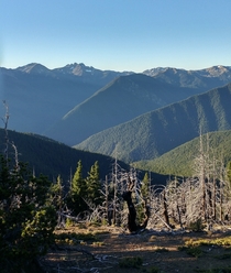Looking west from Deer Park Campground Olympic National Park WA  elevation 