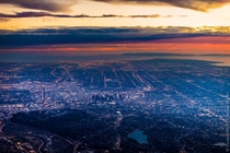 Los Angeles and the surrounding sprawl