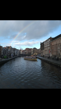 Love my city Rokin Amsterdam God added a rainbow to prove my point 