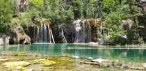 Love the color of the water at Hanging Lake Glenwood Springs Colorado 